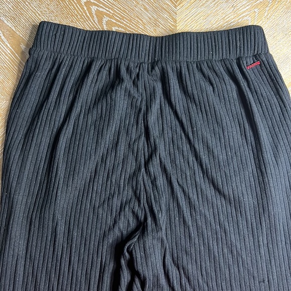 N:PHILANTHROPY Black Talker Rib-Knit Ruffle Hem Pants M - Picture 12 of 14
